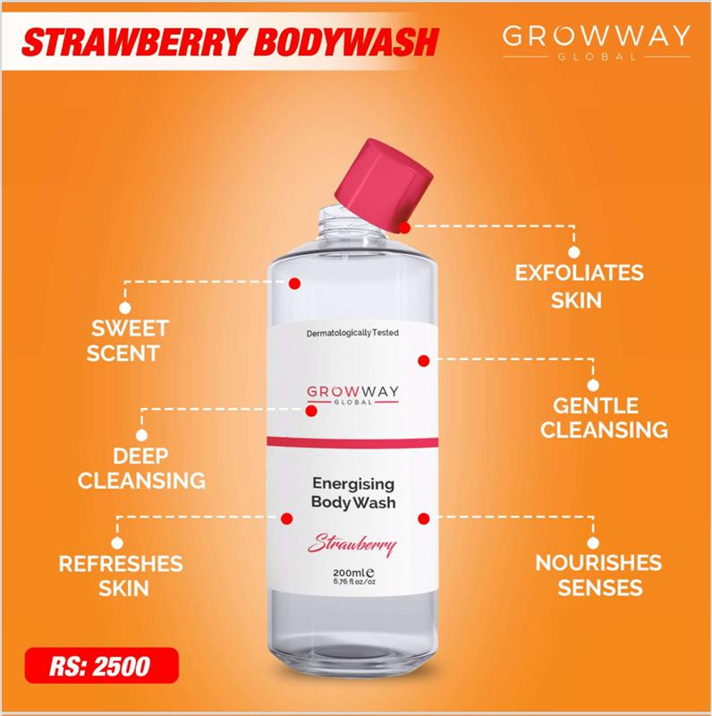 Premium strawberry Body wash